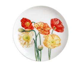 JY0045 Тарілка обідня Poppies FLORIADE порцелянова, діам. 20 см