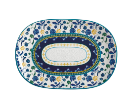DR0369 Блюдо сервірувальне RHAPSODY BLUE, порцеляна, 40 х 28 см