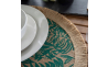 Набір плейсматів Creative Tops Green Leaf, джут, діам. 41 см, 4 пр. - 2