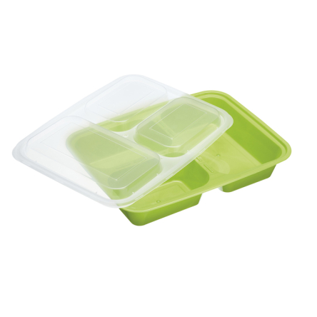 Ланч-бокс на 3 секції Kitchen Craft, пластик, 19 x 24,5 x 4 см - 4