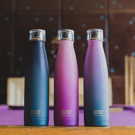 Пляшка металева Built, з подвійними стінками, синьо-рожева, 500 мл - 2