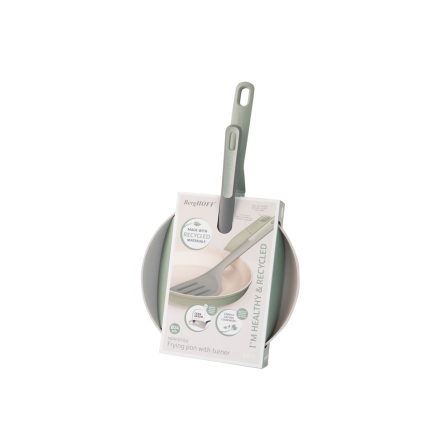 Сковорода с антипригарным покрытием BergHOFF LEO BALANCE SAGE + лопатка диаметр 24см (3950464) - 3 Сковорода с антипригарным покрытием BergHOFF LEO BALANCE SAGE + лопатка диаметр 24см (3950464) - 3
