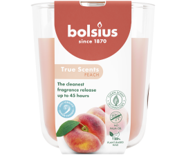 TRUE SCENTS Свічка в склі 9.7х8.5см аромат Персик (BOL-940380)