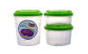 Комплект ємностей для морозилки BRANQ RUKKOLA 3шт 2х0.5л+0.75л с салатовой крышкой (BRQ-1145.1) - 1