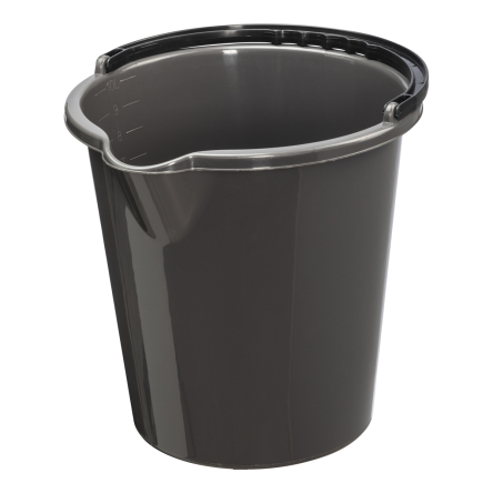 Ведро пластиковое Plast Team с лейкой 10л серое (TEA-1059.3) - 1 Ведро пластиковое Plast Team с лейкой 10л серое (TEA-1059.3) - 1