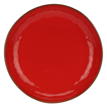 Блюдо сервировочное круглое Rose&amp;Tulipani Milano CONCERTO CORALLO, керамогранит, коралл, диам. 30 см - 2