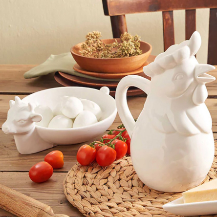 U10010091U00 Тарілка для моцарелли La Porcellana Bianca FATTORIA, 27 х 18 см - 3