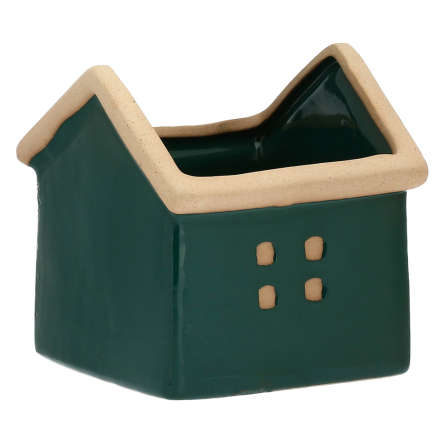 H234000007 Кашпо Rituali Domestici DICASA, керамічне, зелене, 11 х 11 х 13 см - 8