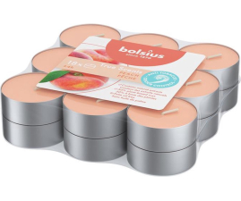 Свічки чайні 4 години, 18шт, аромат Персик, антитютюн (BOL-943480)