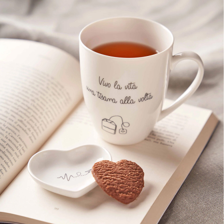 U10259123A83 Кухоль для чаю La Porcellana Bianca GLI ONESTI Buonanotte, порцеляна, 450 мл - 4