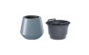 Горшок для цветов Prosperplast HEOS с вкладышем 39х35см светло-серый (89359-433) - 1