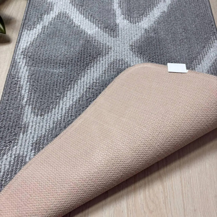 Набір килимків TM Bravira серія Crossloop (55х90, 45х55см) сірий Grey, поліпропілен (LLP202582) - 2