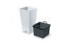 Горшок для цветов Prosperplast FURU 26.5х26.5х50см квадратный высокий с вкладышем белый (57697-449) - 2