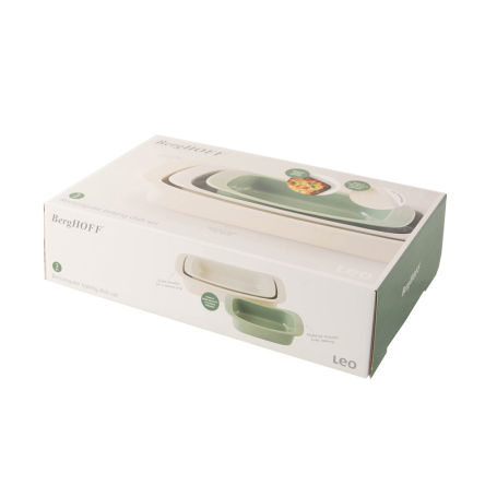 Набір прямокутних форм для запікання BergHOFF LEO BALANCE кераміка, 3 предмети (3950510) - 2