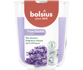 TRUE SCENTS Свічка в склі 9.7х8.5см аромат Лаванда (BOL-940377)