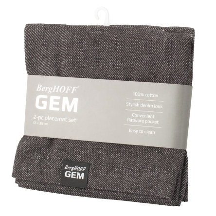 Набір кухонних плейсматів BergHOFF GEM бавовна 55х35см 2шт (3990033) - 2