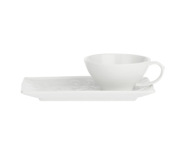 P003800016 Чашка для чая с блюдцем La Porcellana Bianca FLORENTINA, фарфор, 180 мл
