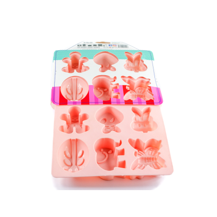 Форма силіконова MysSilicone для випікання кексів Звірі 12 осередків 19.5х34х4см рожева (MYS-45098) - 1 Форма силіконова MysSilicone для випікання кексів Звірі 12 осередків 19.5х34х4см рожева (MYS-45098) - 1