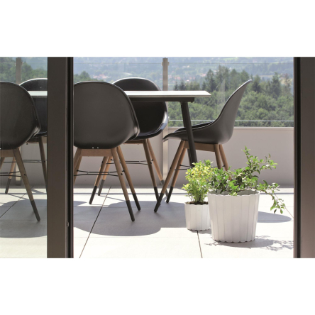 Горщик для квітів Prosperplast BOARDEE BASIC 15х13см білий (25487-449) - 3