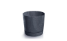 Горшок для цветов Prosperplast TUBO P BETON EFFECT 29.2х29.2х25.7см круглый с подставкой антрацит (72331-433) - 1