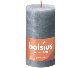 Свічка Рустик Bolsius SHIMMER стовпчик 13х6.8см оксидно-синя (BOL-647169.1)