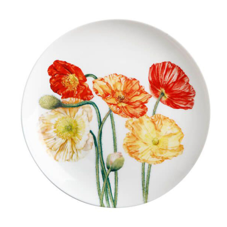 JY0045 Тарілка обідня Poppies FLORIADE порцелянова, діам. 20 см - 1 JY0045 Тарілка обідня Poppies FLORIADE порцелянова, діам. 20 см - 1