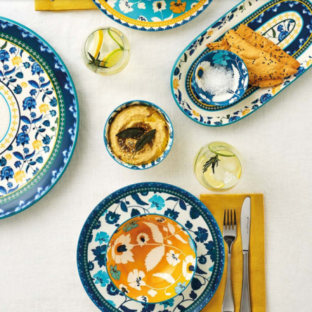 DR0371 Блюдо сервірувальне RHAPSODY BLUE, порцеляна, 43 х 22 см - 3