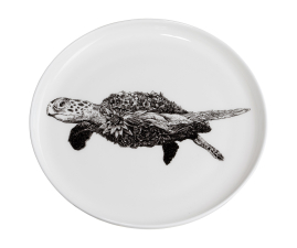 DX0529 Тарілка обідня Turtle MARINI FERLAZZO порцелянова, діам. 20 см