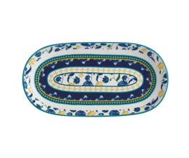 DR0373 Блюдо сервірувальне RHAPSODY BLUE, порцеляна, 33 х 17 см