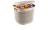 Кошик UCS DROP DESIGN квадратний з кришкою 36л кремовий (UCS-116903) - 2 Кошик UCS DROP DESIGN квадратний з кришкою 36л кремовий (UCS-116903) - 2
