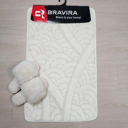 Коврик TM Bravira серия Classik (50х80см) кремовый Cream, полипропилен (CLT202020-154) - 1
