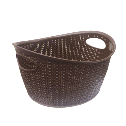 Корзина для хранения UCS KNIT DESIGN овальная 9л шоколад (UCS-69001.5) - 1