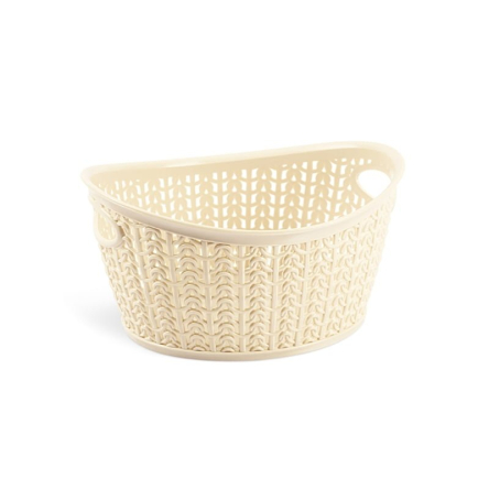 Корзина для хранения UCS KNIT DESIGN овальная 3.3л кремовая (UCS-116705) - 1