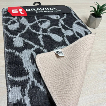 Коврик TM Bravira серия Classik (50х80см) Anthracite, полипропилен (CLC202010) - 3