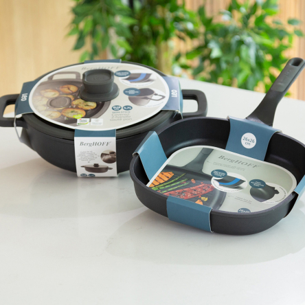 Сотейник з антипригарним покриттям BergHOFF LEO STONE+діаметр 28см, 4.7л (3950595) - 3