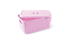 Кошик для зберігання UCS KNIT DESIGN прямокутний з кришкою 28.5х20х12.5 6л пурпурно-рожевий (UCS-66000.1) - 1