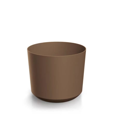 Горшок для цветов Prosperplast TUBO 20х20х17.7см круглый каштаново-коричневый (66293-7587) - 1