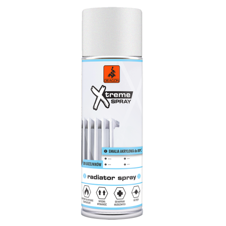 XTREME Spray алкидные радиаторы 400мл белый глянцевый (DRG-48981) - 1 XTREME Spray алкидные радиаторы 400мл белый глянцевый (DRG-48981) - 1