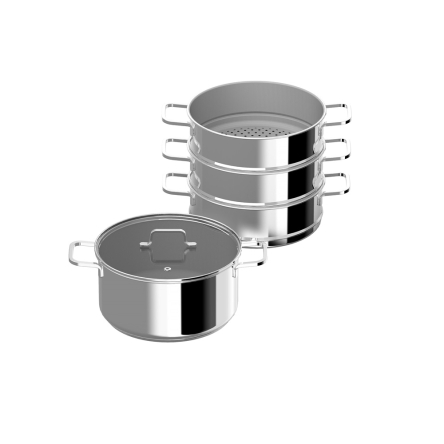 Набор для приготовления на пару BergHOFF DiNA HELIX диаметр 28см, 8.5л 5 предметов (1315161) - 3
