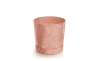 Горщик для квітів Prosperplast TUBO P BETON EFFECT 10.8х10.8х9.5см круглий з підставкою теракотовий (70658-624) - 1