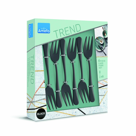 Набір десертних вилок Amefa AUSTIN BLACK, 6 шт. - 2