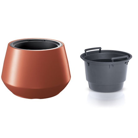 Горшок для цветов Prosperplast HEOS с вкладышем 44х30см медный (89397-7598) - 1