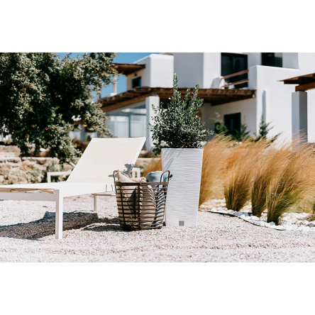 Корзина ажурная Prosperplast ZANZI ECO WOOD с ручками многофункциональная 43х46.3см кофейная (82128-4625) - 4