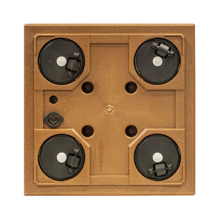 Горщик для квітів Prosperplast Madera Square Eco Wood 38.5х38.5х37см квадратний, кавовий (82771-4625) - 2