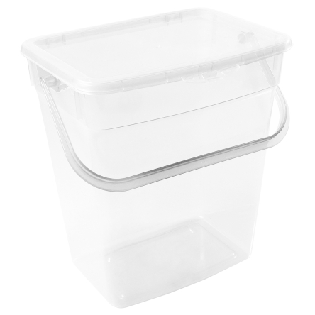 Відро пластикове Plast Team для зберігання порошку 10л прозоре (TEA-5060.1) - 1