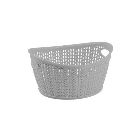 Кошик для зберігання UCS KNIT DESIGN овальний 1.5л сірий металік (UCS-116606.2) - 1