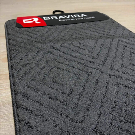 Килимок TM Bravira серія Classik (50х80см) Anthracite, поліпропілен (CLT202588-193) - 3