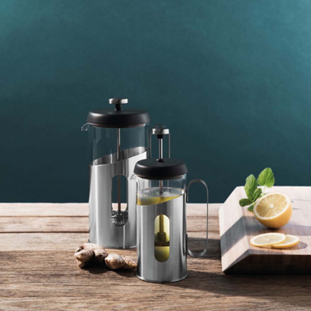 Френч-прес скляний у металевій підставці BergHOFF 800 мл (1107130) - 2