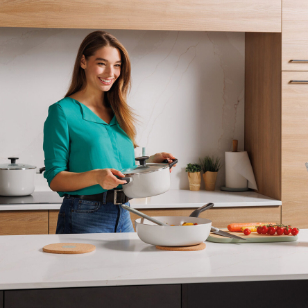 Каструля з антипригарним покриттям BergHOFF LEO GLINTS SPIRIT діаметр 20см, 2.8л (3950611) - 2