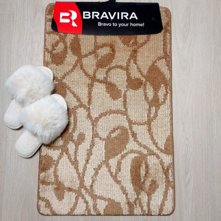 Килимок TM Bravira серія Classik (50х80см) коричневий-Brown, поліпропілен (CLC202010-151) - 1 Килимок TM Bravira серія Classik (50х80см) коричневий-Brown, поліпропілен (CLC202010-151) - 1